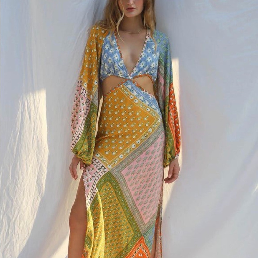 Jen's Pirate Booty Floral Patchwork Dress